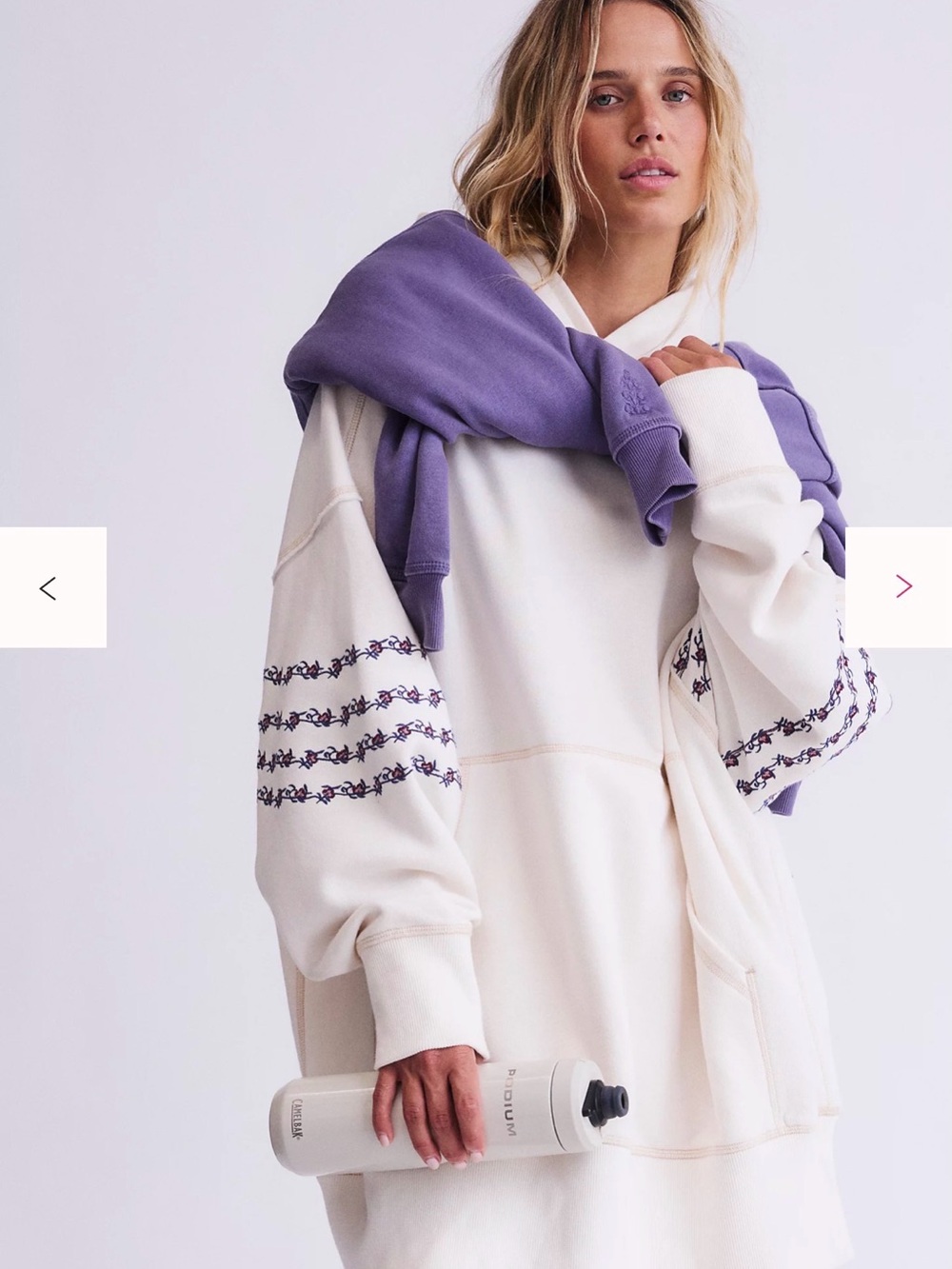 NWT FP At My Best Embroidered Hoodie - oversized - Picture 3 of 13